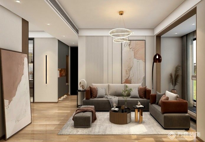 城投瀚城璞岸145㎡现代简约装修效果图