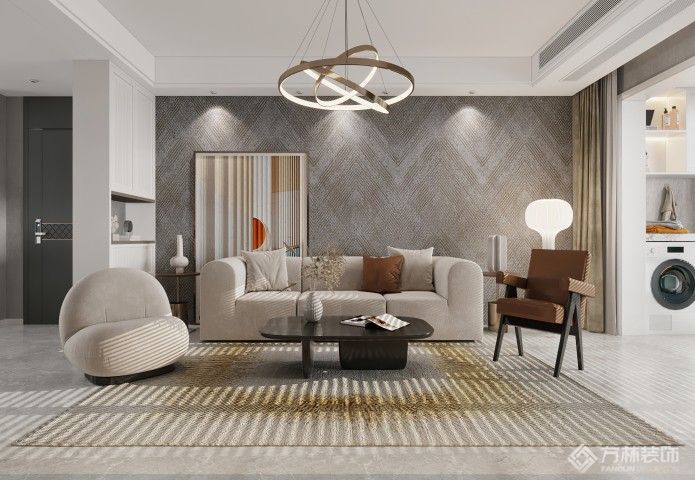 中建大公馆一期118㎡现代轻奢装修效果图