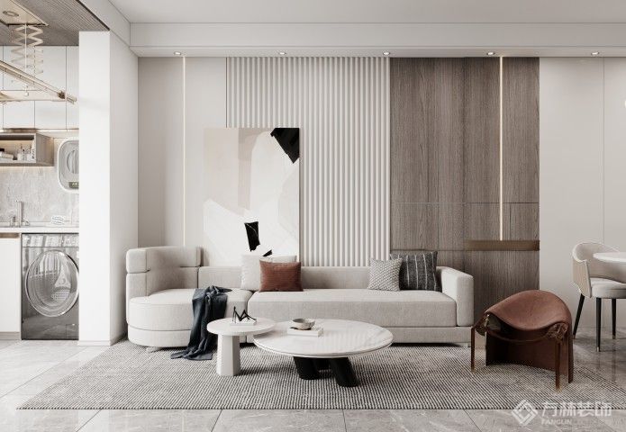 华润葛洲坝琨瑜府118㎡港式风格装修效果图