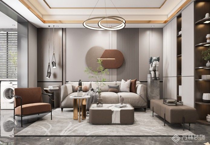 福星惠誉东湖城130㎡现代轻奢装修效果图