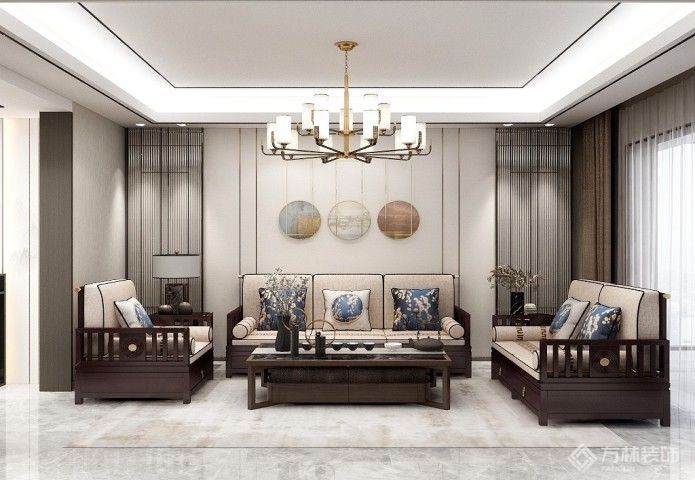 首地·云梦台165㎡新中式风格装修效果图