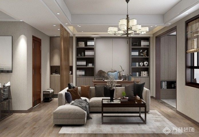 临空香庭168㎡新中式风格装修效果图