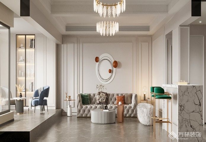 名湖豪庭--珑墅380㎡简欧风格装修效果图
